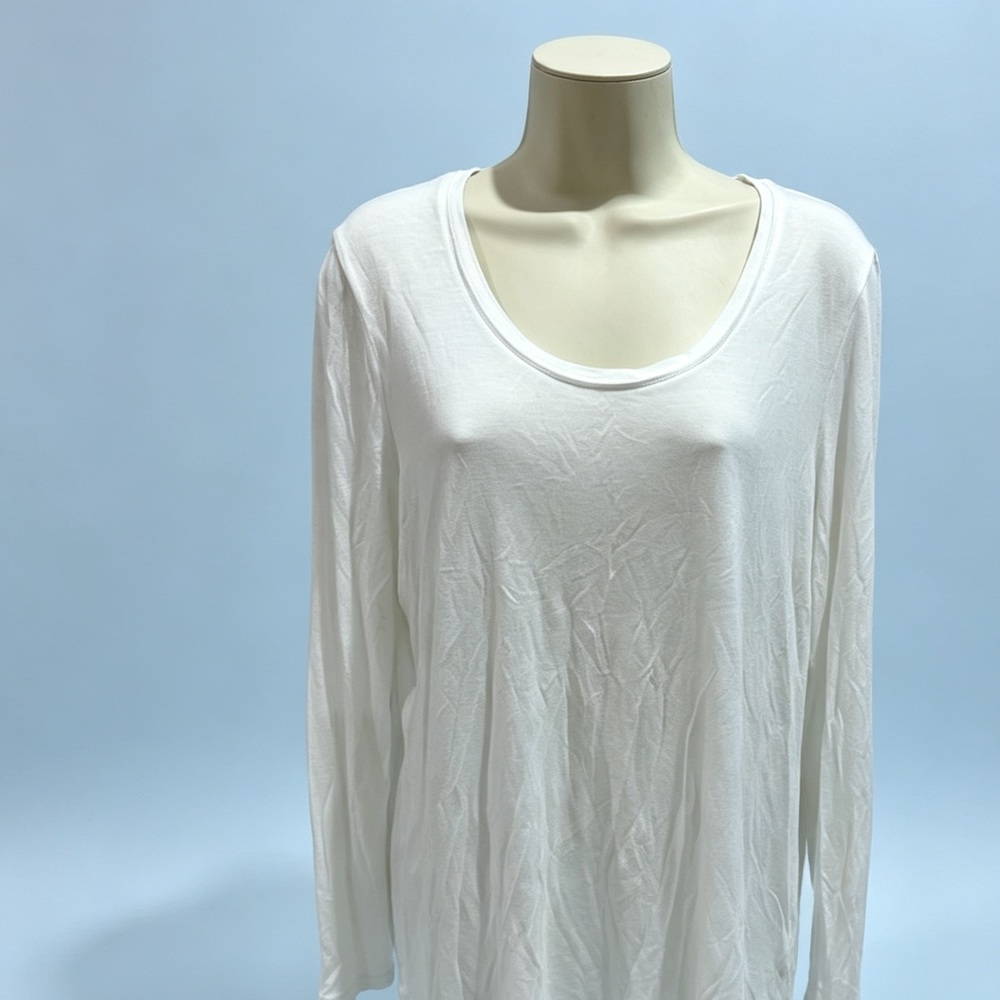 Simply Vera White Long Sleeve Top Women’s Size‎ XXL